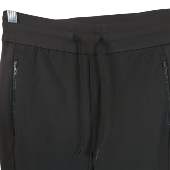 Athleta Headlands Hybrid Trek Jogger Pants Black Size 4 Zip Pockets Travel - Picture 9 of 16